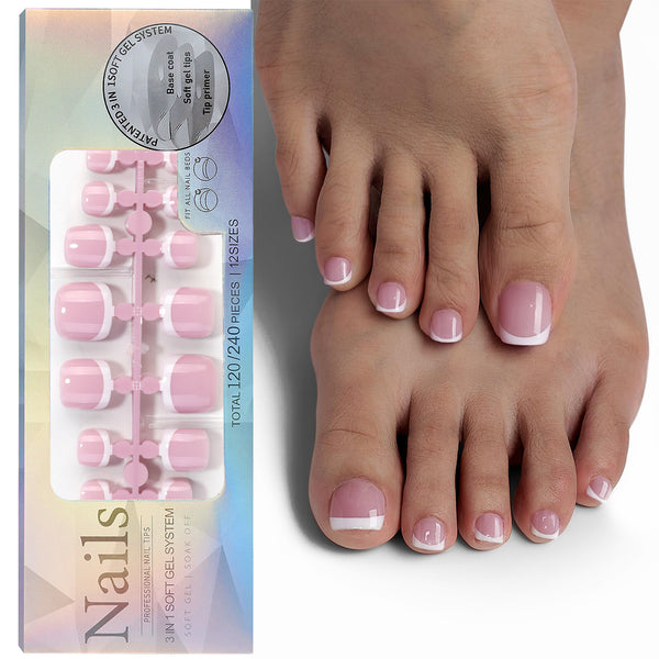 Pink FrenchTip | Toenail