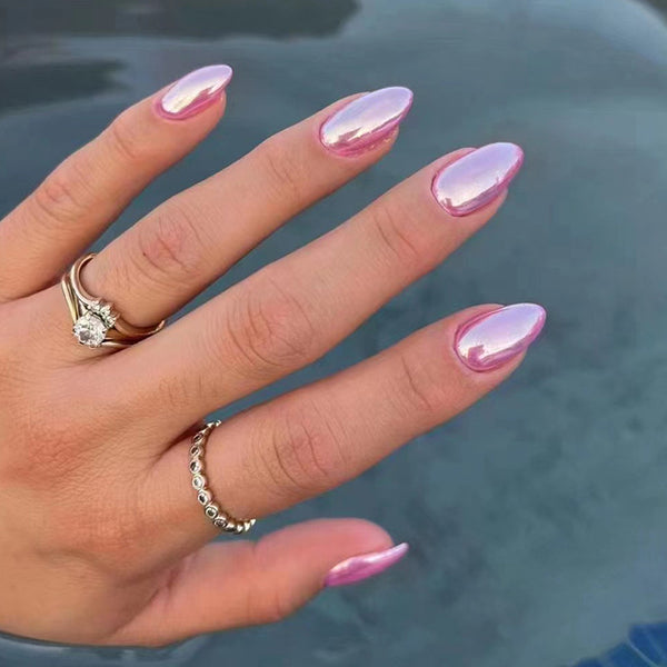 Glazed Pink | Short Almond