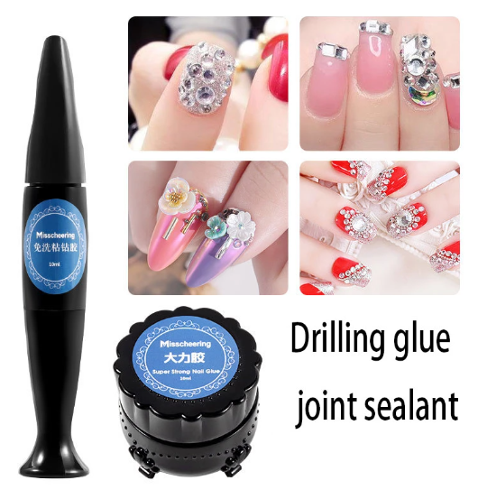 Rhinestone Glue For Nails 10ml 3D Diamond Jewelry Nail Gems Glue